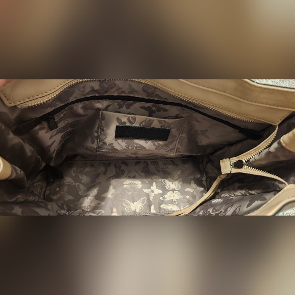 NWOT Rebecca Minkoff $425 Leather Always On The Side Zip Regan Tote Bag Beige - Picture 6 of 6